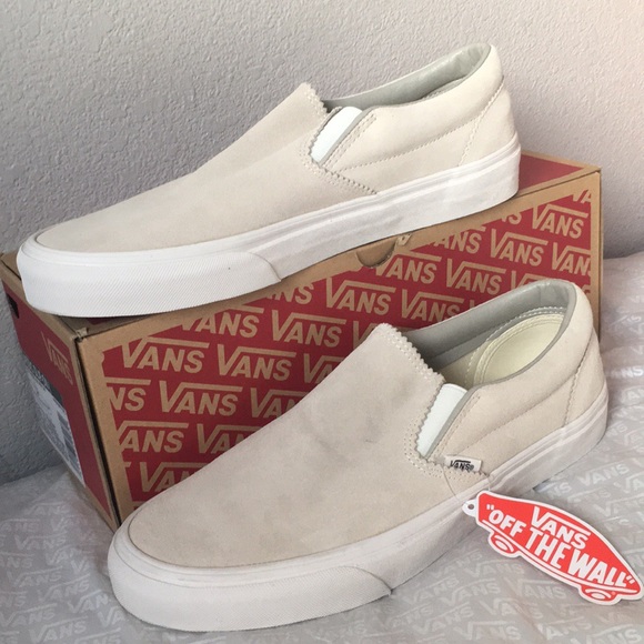 van suede slip on